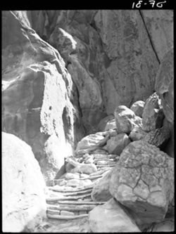 Steps leading to Acoma, perp.