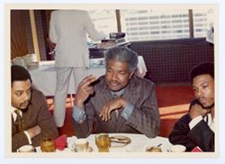 Ossie Davis at meal