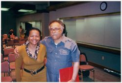 Audrey T. McCluskey with Haile Gerima