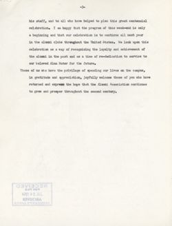 "Notes Alumni Barbecue." -Dunn Meadow June 12, 1954