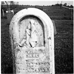 Southern Colonel Mourning - broken monument. Jane [illegible]