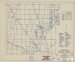 General highway and transportation map of Marion County Indiana