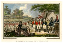 Surrender of Gen. Burgouyne to Gen. Gates 1777
