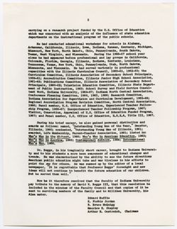 13: Memorial Resolution for David W. Beggs III, ca. 05 December 1967