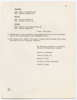 A Basic Curriculum for Indiana University, ca. 04 December 1956