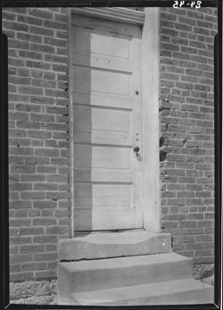 Entrance to old school, Bartholomew County