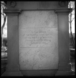 Inscription on monument, Santa Fe Plaza