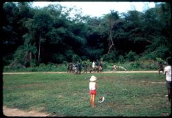 Children playing on dirt road
