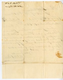 Bell, W & C, Evansville to Alexander Maclure, New Harmony., 1842 Dec. 10