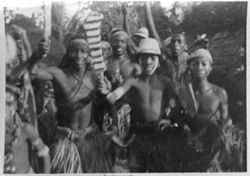 Group portrait of war dancers