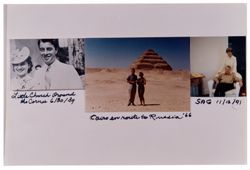 Collage of Coughlan couple photographs with handwriting