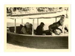 Men in pontoon boat