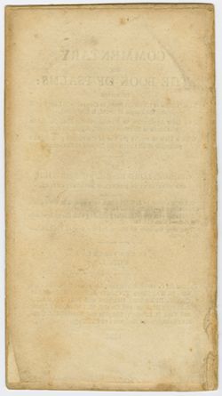 “Bishop Horne’s Commentary on the Book of Psalms, Vol. 1,”17 November 1836