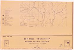[Monroe County, Indiana, existing use of land.] Sheet 11. Benton Township, Monroe County, Indiana, existing use of land