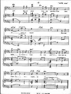 Winter moon, Piano-vocal score (2 of 2)