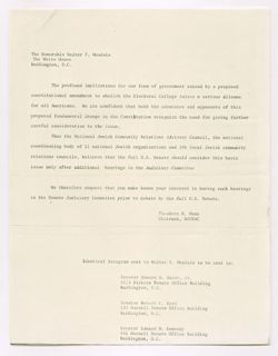 Jewish Organizations - Correspondence, 1977-1979