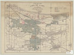 Map of the City of Gary and vicinity, Lake County Indiana