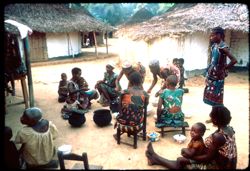 Cassava being cooked in Division 2