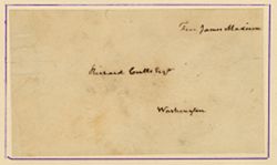 Autograph of James Madison