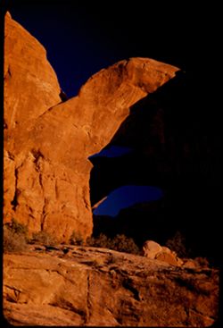 Double Arch. Arches Nat'l. Mon. Utah.