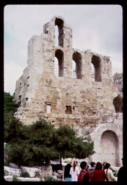 Corner of Theater of Herodes Atticus below Acropolis