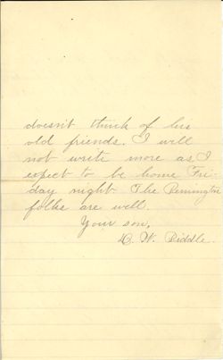 Letters Written to Parents, September-December 1893