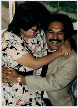 Luis Valdez with wife Lupe Valdez at Pan Am Festival