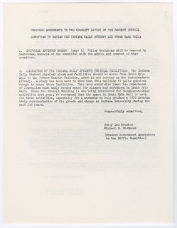 73:Minority Report of the Faculty Council Committee to Review the Daily Student and Other Mass Media (and amendments), 18 March 1969