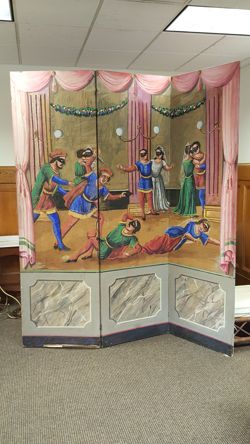 Painted Folding Screen