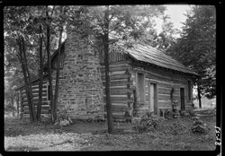 Another view of Cecil Crabb cabin, against light