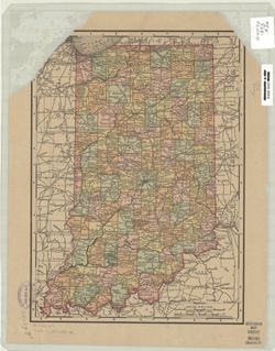 Rand McNally & Co.'s Universal atlas map of Indiana