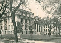 University of Iowa Liberal Arts building, south and east faces