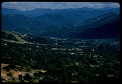 Looking down into Carmel Valley from height N.W.