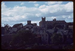 Linlithgow seen from moving train
