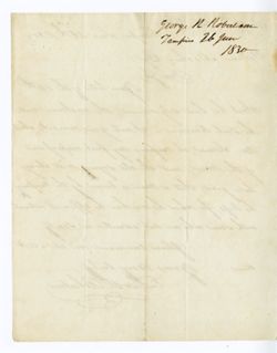 Geo[rge] R. ROBERTSON, Tampico, [Mexico]. To William MACLURE, [Mexico City]., 1830 June 26