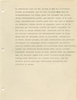 (Radio) Conversation on Germany, 1949