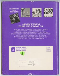 Filmakers Library catalog, 1992