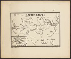 Wolff, Julian, 1905- . Map of United States, 1940