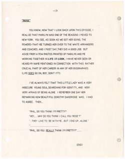 Things I Forgot to Tell You typed manuscript, 1986 April 22