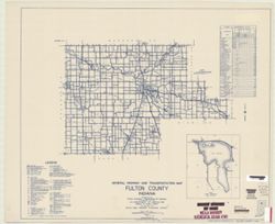 General highway and transportation map of Fulton County, Indiana