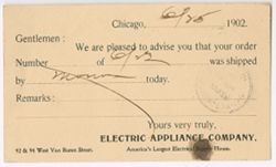 Electric Appliance Company 1899-1902