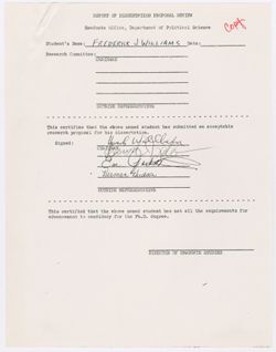 Williams, Fred, 1979-1981