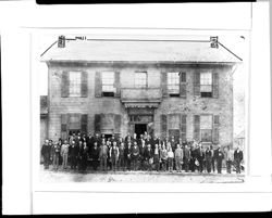 Group in front of old Pittman Hotel up town (identified by Paul R. Allison as Minor home - see his app. 1/4/86)