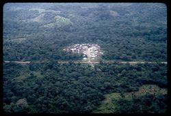 Ariel view of small village near Voinjama