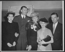 Hoagy Carmichael and Lida Carmichael with three unidentified people.