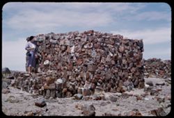 Jean at the Agate House Petrified Forest Arizona