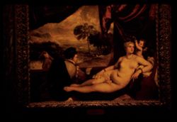 Venus and the Lute Player TITIAN- Metropol. Museum