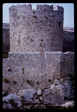 Rhodes Ancient fortress Round tower