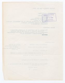 17 May 1949 (Agenda only)