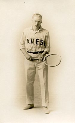 Man with Tennis Racket